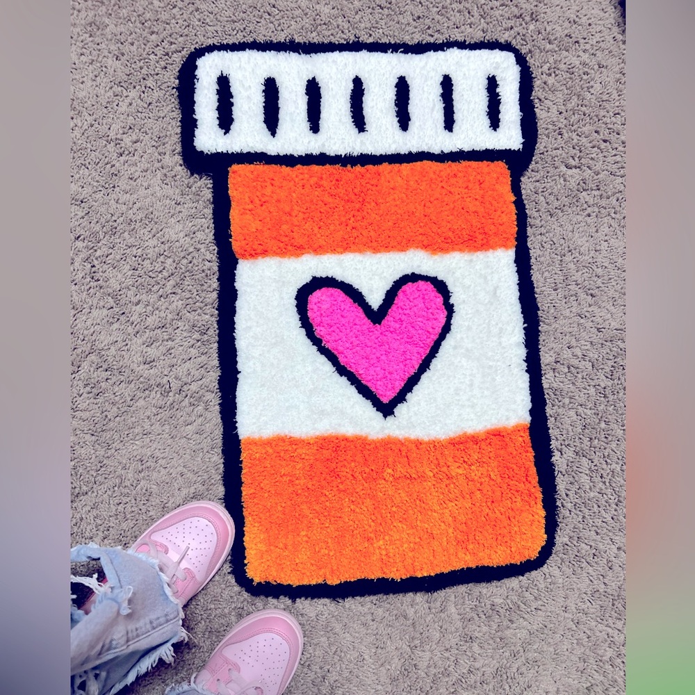 Handmade Pharmacy Love Rug